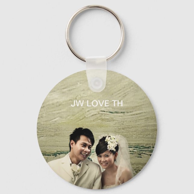 Wedding couple key ring (Front)