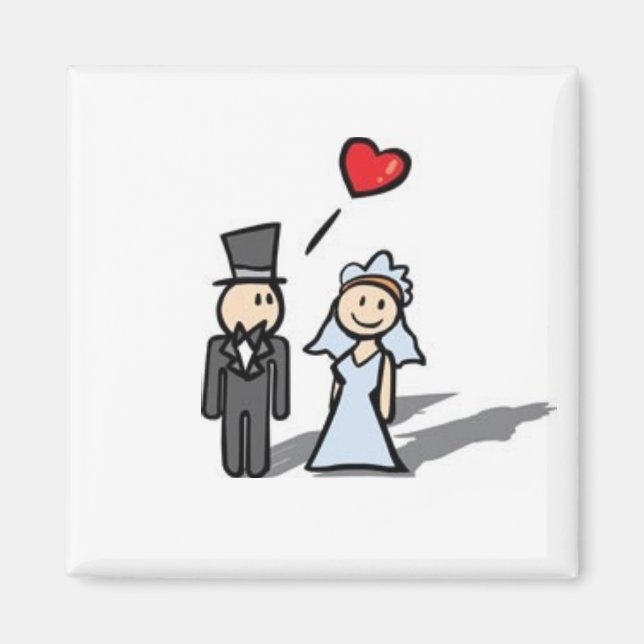 Wedding couple magnet (Front)
