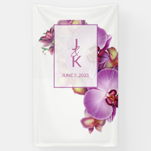 Wedding Couple Monogram Banner