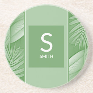 Wedding Couple Monogram Coaster