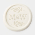 Wedding Couple Monogram Elegant Botanical