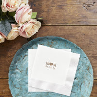 Wedding Couple Monogram Love Heart