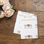 Wedding Couple Monogram Wrapping Paper<br><div class="desc">Create wedding wrapping paper featuring your desired monograms! Add two monograms along with your special date. Use the template to create your own monogram wrapping paper.</div>