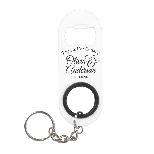 Wedding Couple Name Black Text (Front)