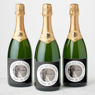 Wedding Couple Name Date Food & Beverage Label Set