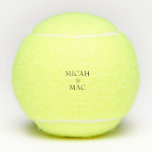 Wedding Couple Names & Date Tennis Balls<br><div class="desc">Wedding Couple Names Elegant.  Wedding Date.</div>