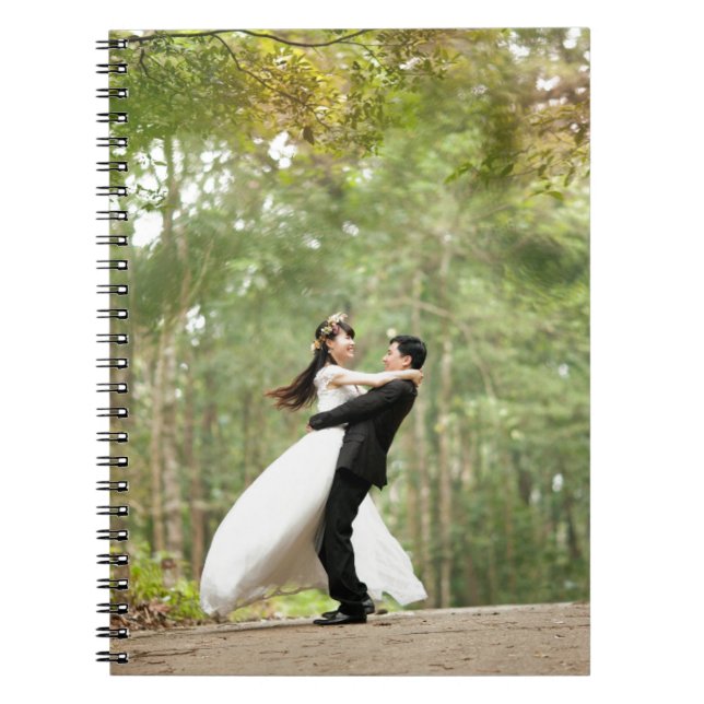 Wedding Couple Spiral Notebook (Front)