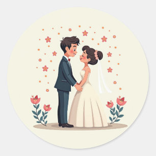 Wedding Couple Sticker 