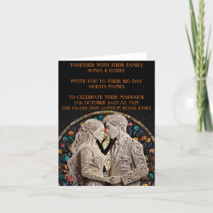 Wedding couples personalised  announcement