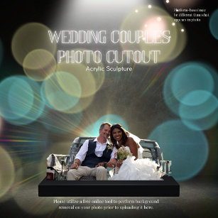 Wedding Couples Photo Cutout Sculpture 