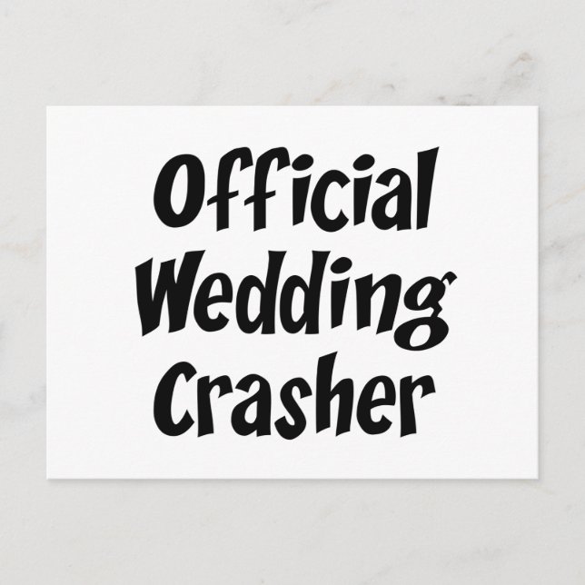 Wedding Crasher Postcard (Front)