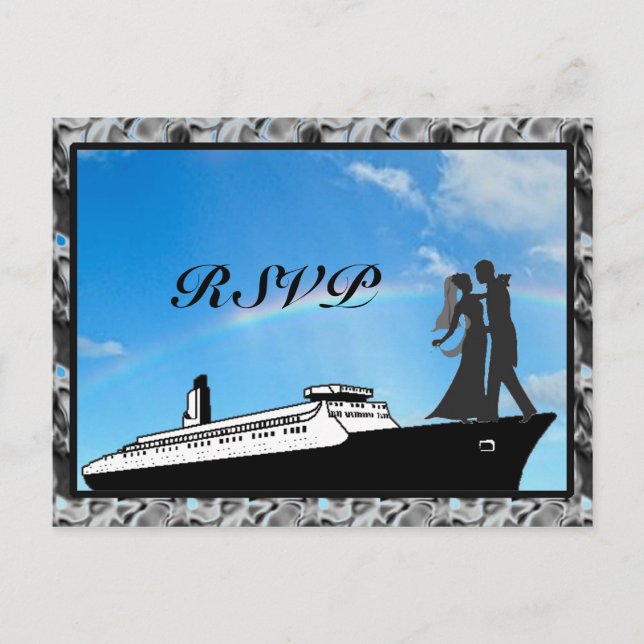 Wedding Cruise RSVP Cards (Front)
