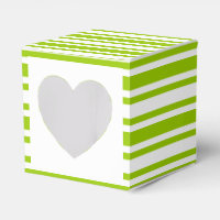 Wedding cupcake green white striped