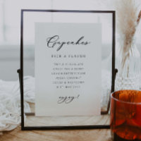 Wedding Cupcakes Poster Reception Decor Sign