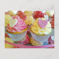 Wedding Cupcakes with Fondant Hearts