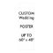 Wedding Custom 12" x 36" Poster MATTE Portrait