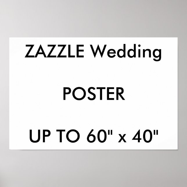 Wedding Custom 16.5" x 11" Poster GLOSSY Landscape (Front)