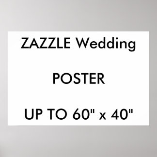 Wedding Custom 24" x 16" Poster MATTE Landscape