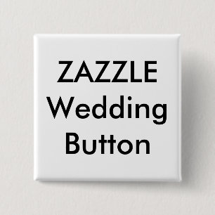 Wedding Custom 2" Square Button Pin