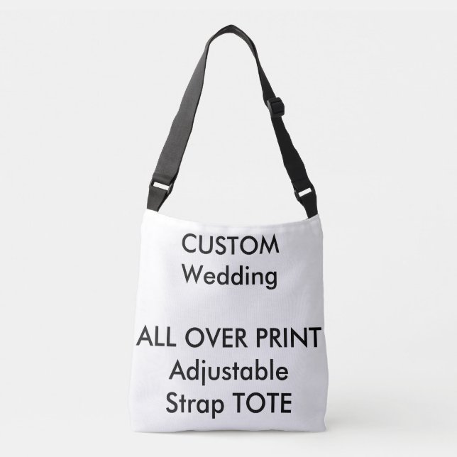 Wedding Custom ALL OVER PRINT Strap Tote MEDIUM (Front)