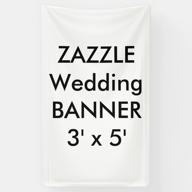 Wedding Custom Banner 3' x 5' (Vertical)