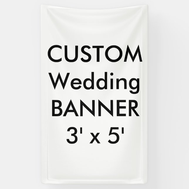 Wedding Custom Banner 3' x 5' (Vertical)