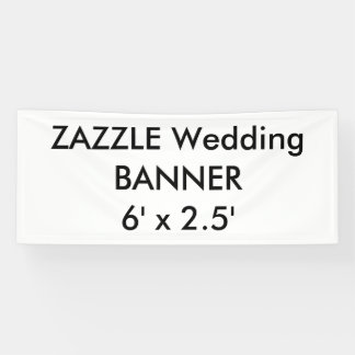 Wedding Custom Banner 6' x 2.5'
