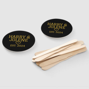Wedding Custom Established Date Hand Fan