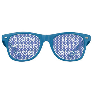 Wedding Custom Favours PARTY SHADES - RETRO BLUE
