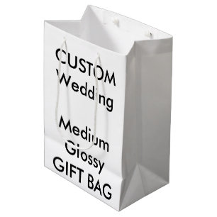 Wedding Custom Gift Bag GLOSSY MEDIUM 7" x 10"