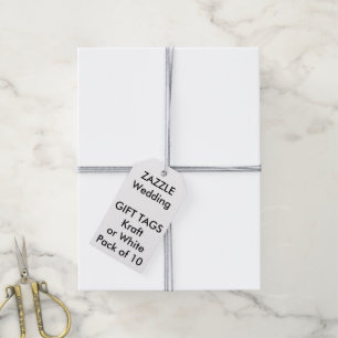 Wedding Custom Gift Tags WHITE, GRAY Twine