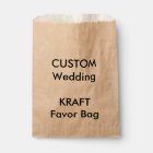 Wedding Custom Paper Favour Bag KRAFT