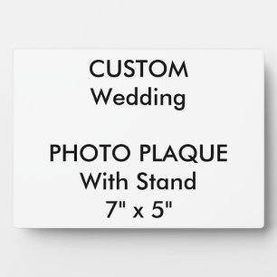 Wedding Custom Photo Plaque 7" x 5"