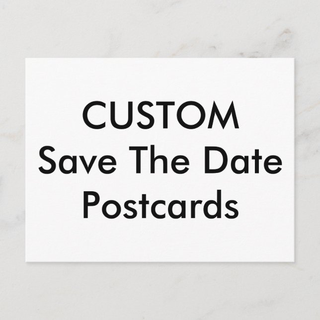 Wedding Custom Save The Date Invitation Postcards (Front)