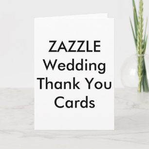 Wedding Custom Thank You Cards 5" x 7"
