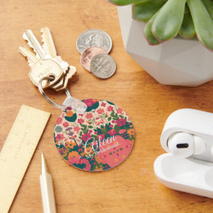 Wedding Customised Bridesmaid Key Ring