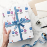 Wedding Cute Owl Couple Bride Groom Name Wrapping Paper<br><div class="desc">Personalise your wedding gift to the happy couple with this cute owl wrapping paper!  Also perfect for a bridal shower or engagement party!  Personalise with the name of the bride and the name of the groom.</div>