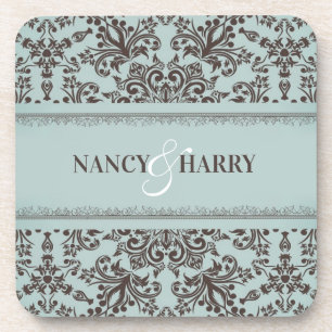 Wedding Damask Coasters (set of 4)