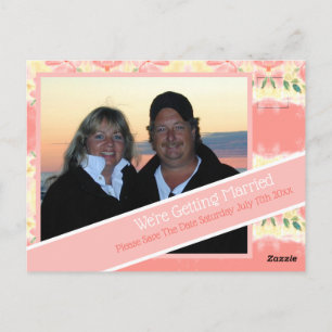 Wedding Date Note Postcard