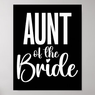Wedding Day Aunt Of Bride Premium Poster