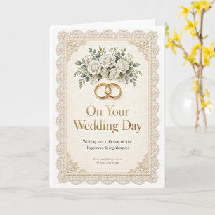 Wedding day card blank card
