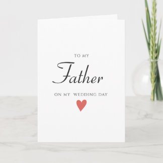  Wedding Day Card to Father, Wedding Card 