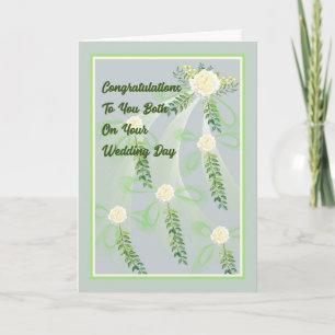 Wedding Day Card with Roses