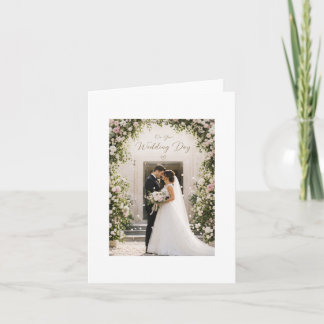 Wedding day celebration card
