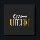 Wedding Day Clerical Officiant Ordained Minister C Magnet<br><div class="desc">Wedding Day Clerical Officiant Ordained Minister Clergy</div>