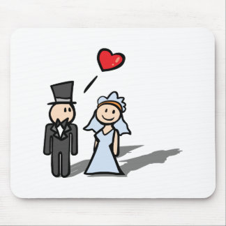 "Wedding Day" couple design Mouse Pad