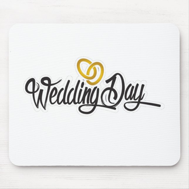 Wedding day Design Mouse Pad (Front)