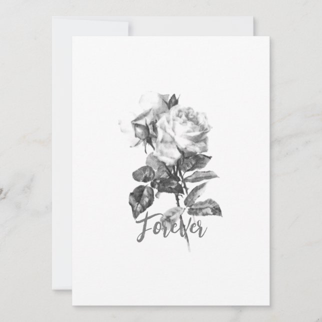 WEDDING DAY INVITATION Flat Card  (Front)