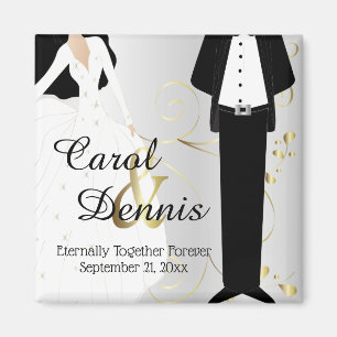 Wedding Day Keepsake for Bride & Groom Magnet
