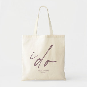 Wedding Day Minimal Simple Tote Bag